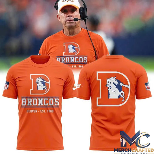 Denver Broncos Sideline Orange Football T Shirt