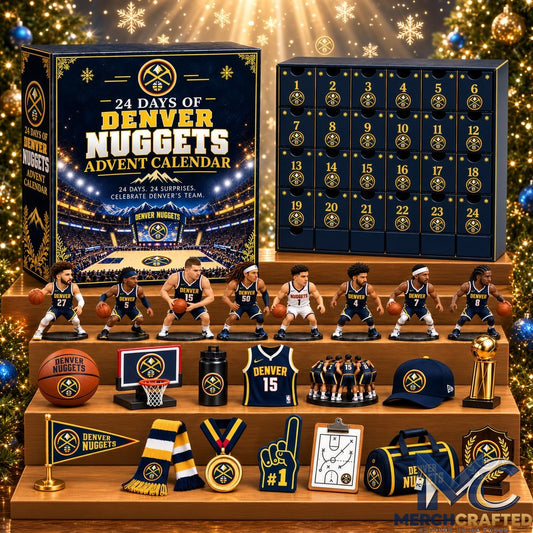 Denver Nuggets NBA 24 Day Christmas Advent Calendar Basketball Collectibles Gift Set