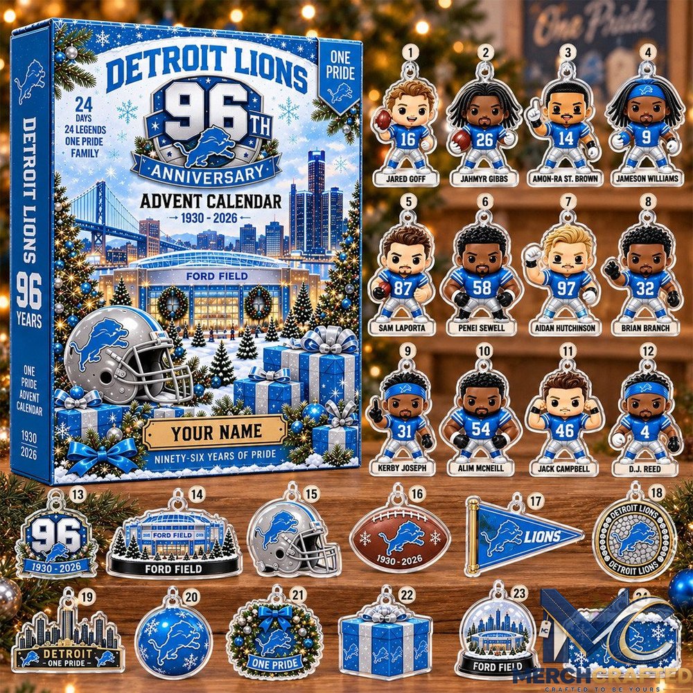 Detroit Lions 96th Anniversary Advent Calendar 2026