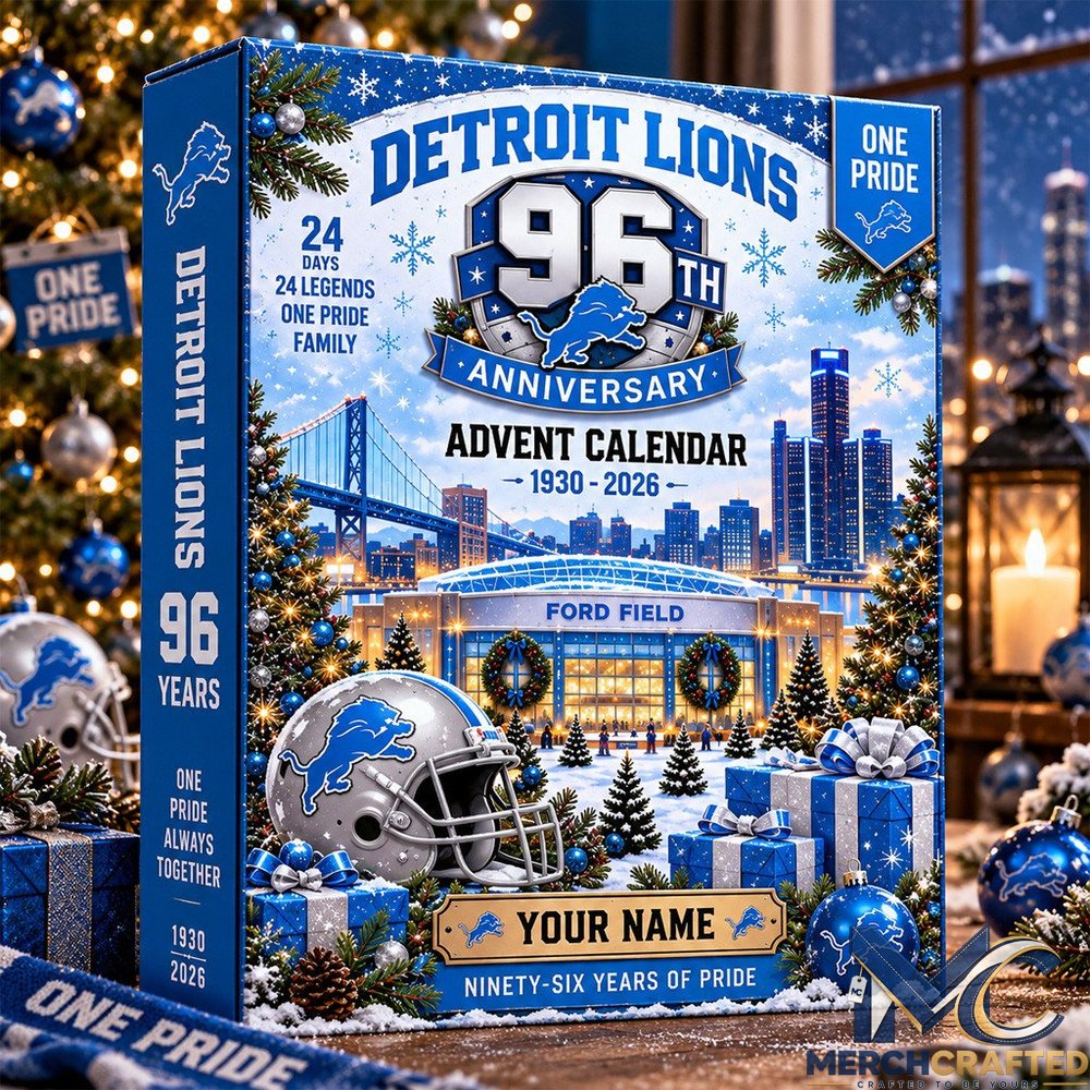 Detroit Lions 96th Anniversary Advent Calendar 2026