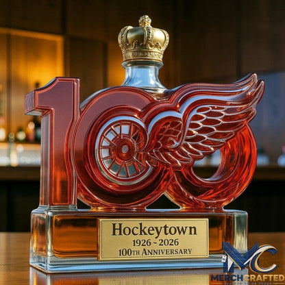 Detroit Red Wings 100th Anniversary 2026 Whiskey Decanter