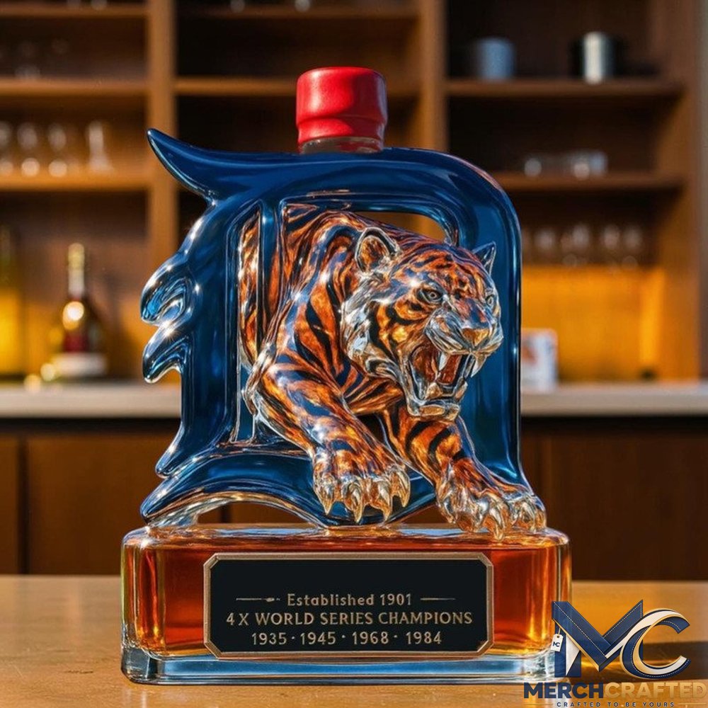 Detroit Tigers Baseball 2026 Limited Edition Whiskey Decanter