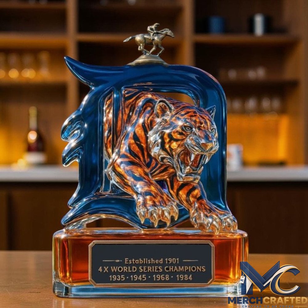 Detroit Tigers Baseball 2026 Limited Edition Whiskey Decanter