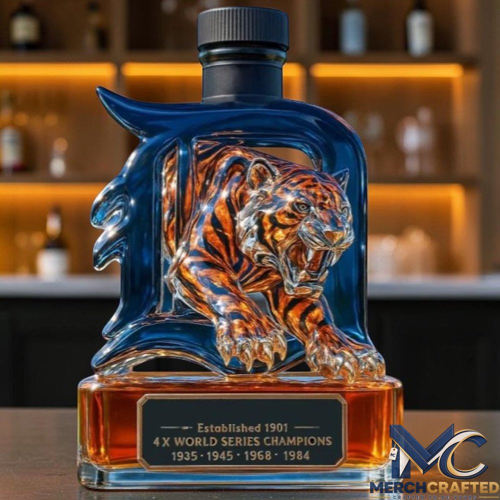 Detroit Tigers Baseball 2026 Limited Edition Whiskey Decanter