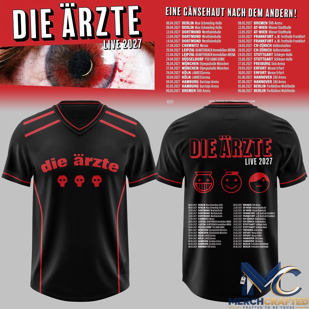 Die Ärzte Live 2027 Football Jersey