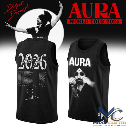 Diljit Dosanjh AURA World Tour Basketball Jersey