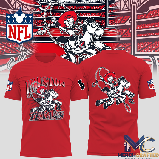 Disney x Houston Texans Collaboration Graphic Limited Edition Shirt