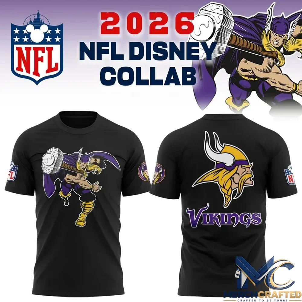 Disney x Minnesota Vikings Collaboration TShirt