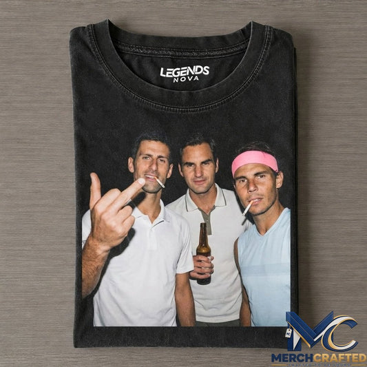Djokovic x Nadal x Federer Smoke Tee