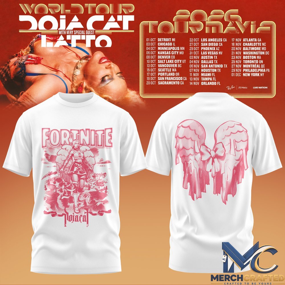 Doja Cat x Fortnite Tournavia World Tour 2026 Shirt