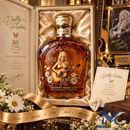 Dolly Parton 80th Anniversary Whiskey Decanter