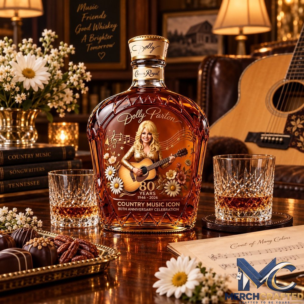 Dolly Parton 80th Anniversary Whiskey Decanter