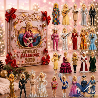 Dolly Parton The Queen of Country Music 80th Anniversary Advent Calendar 2026  Christmas Charm Gift Set