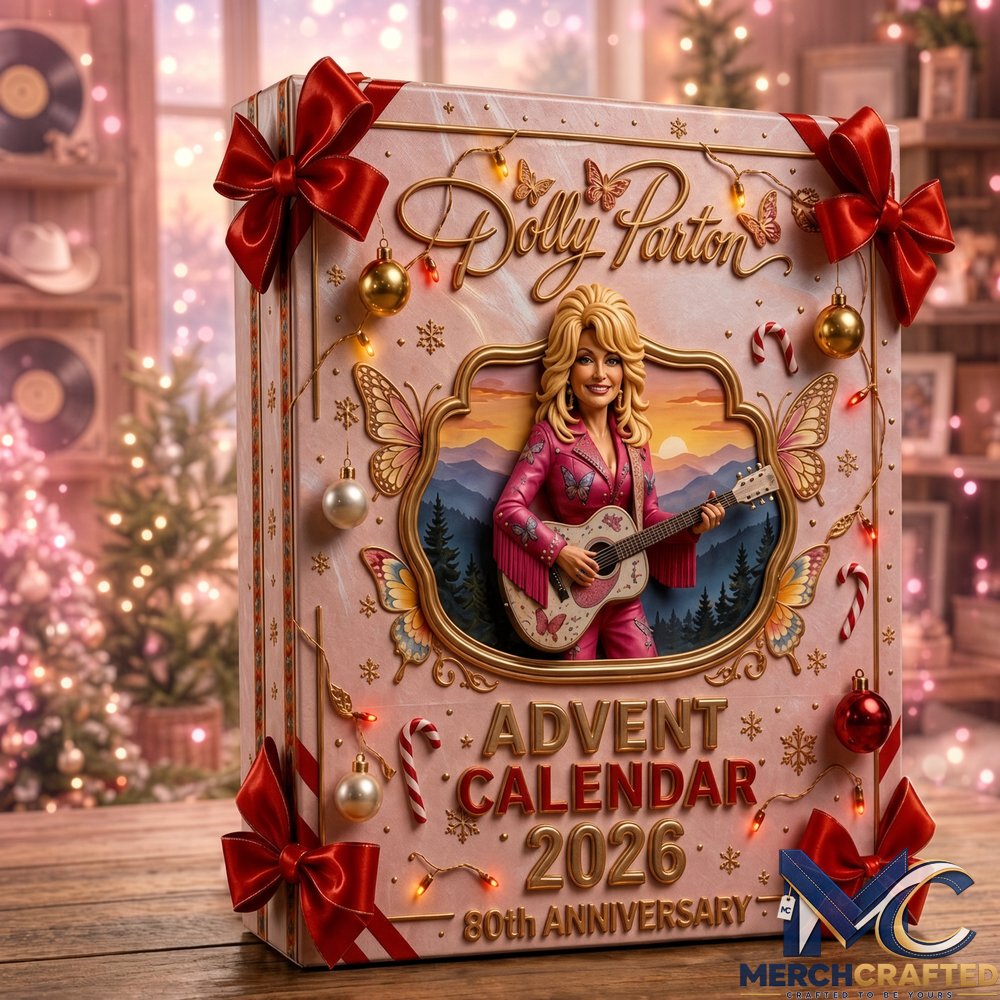 Dolly Parton The Queen of Country Music 80th Anniversary Advent Calendar 2026  Christmas Charm Gift Set