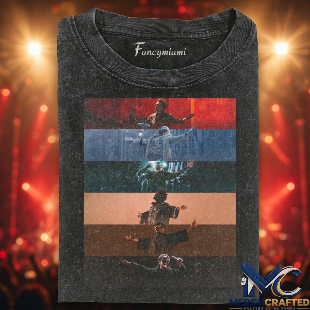 Drake Iceman Tour Stage Collage T-Shirt  Vintage Music Graphic Tee for Drake Fans