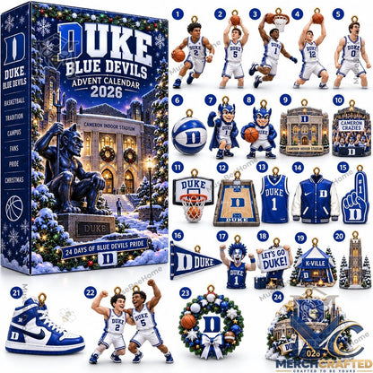Duke Blue Devils 2026 Holiday Countdown Advent Calendar