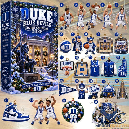 Duke Blue Devils 2026 Holiday Countdown Advent Calendar