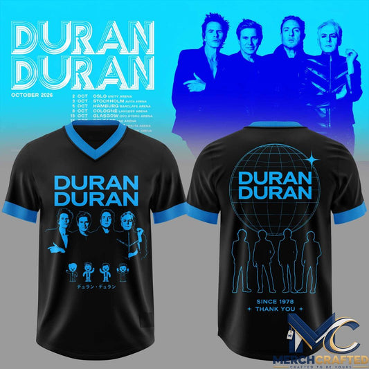 Duran Duran October 2026 Tour Football Jersey