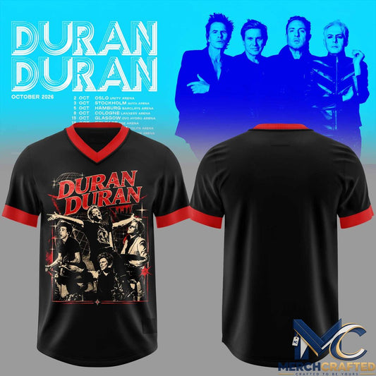 Duran Duran October 2026 Tour Football Jersey