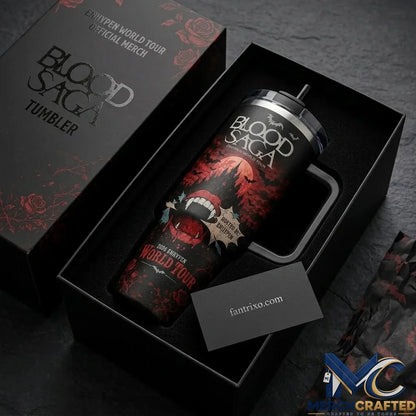 ENHYPEN Blood Saga World Tour 2026 Kpop Concert Merch Tumbler with Handle