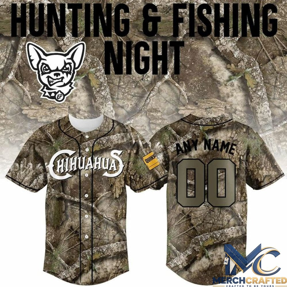 El Paso Chihuahuas Hunting and Fishing Night 2026 Baseball Jersey