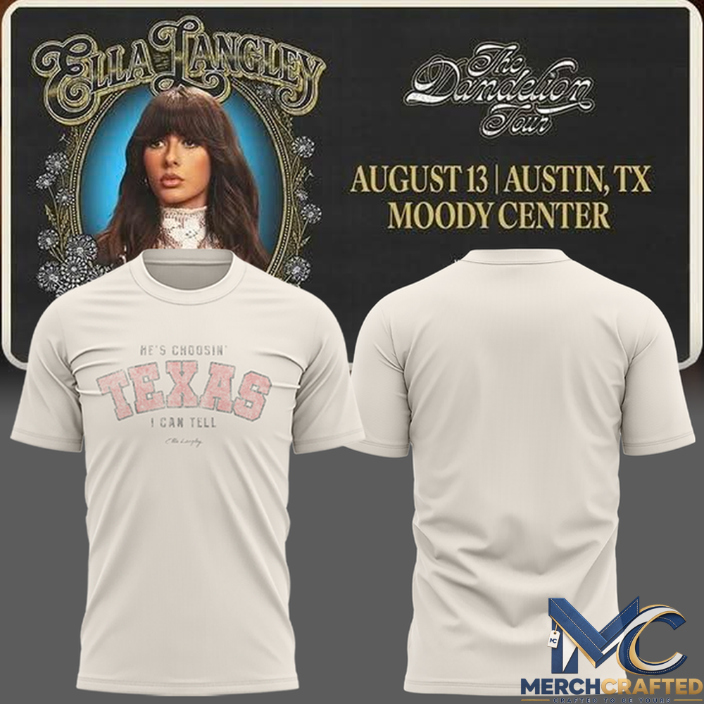 Ella Langley The Dandelion Tour 2026 -TEXAS T-Shirt
