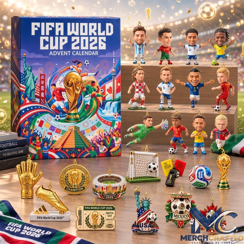 FIFA World Cup 2026 Advent Calendar Collector's Edition – 24 Mini Ornaments x Player Figures