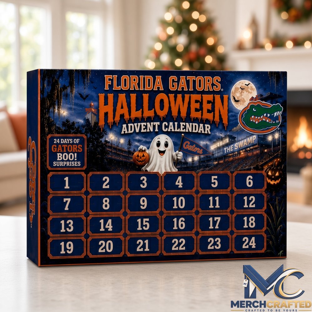 Florida Gators Halloween Advent Calendar 2026  24 Days of Gators Boo Surprises Acrylic Ornaments