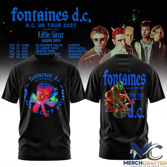 Fontaines D.C Rock Band UK Tour 2027 Limited Edition Shirt