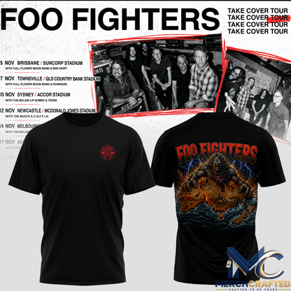 Foo Fighters Take Cover AU-NZ Tour Special T-Shirt