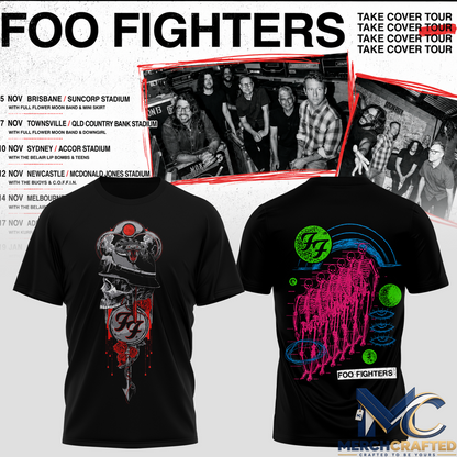 Foo Fighters Take Cover AU-NZ Tour Special T-Shirt