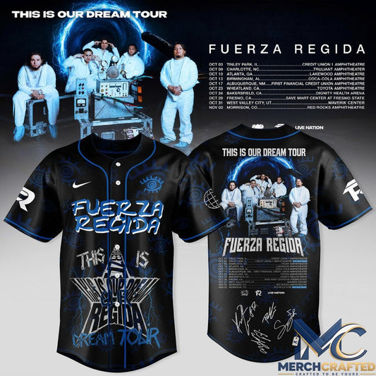 Fuerza Regida This Is Our Dream Tour 2026 Limited Edition Baseball Jersey
