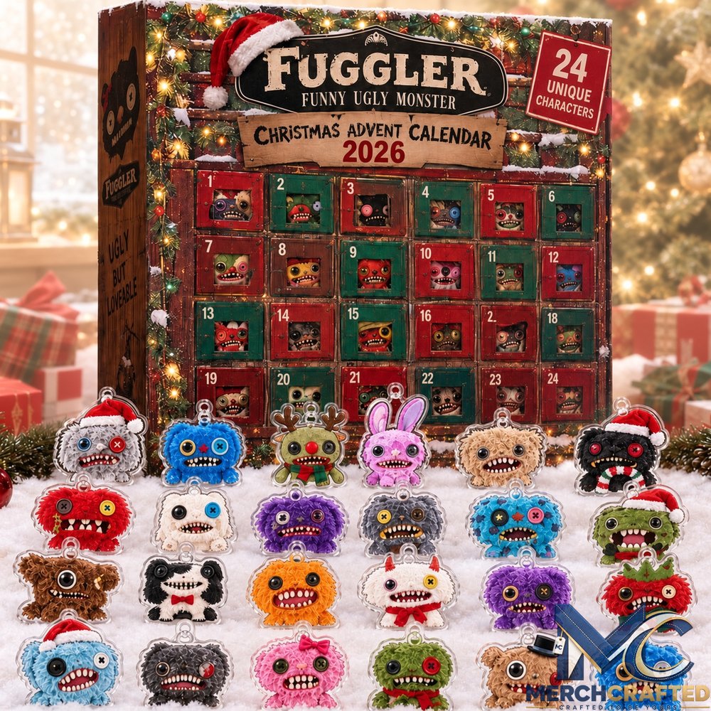 Fuggler Christmas 2026 Limited Edition Advent Calendar  24 Unique Ugly Monster Charms