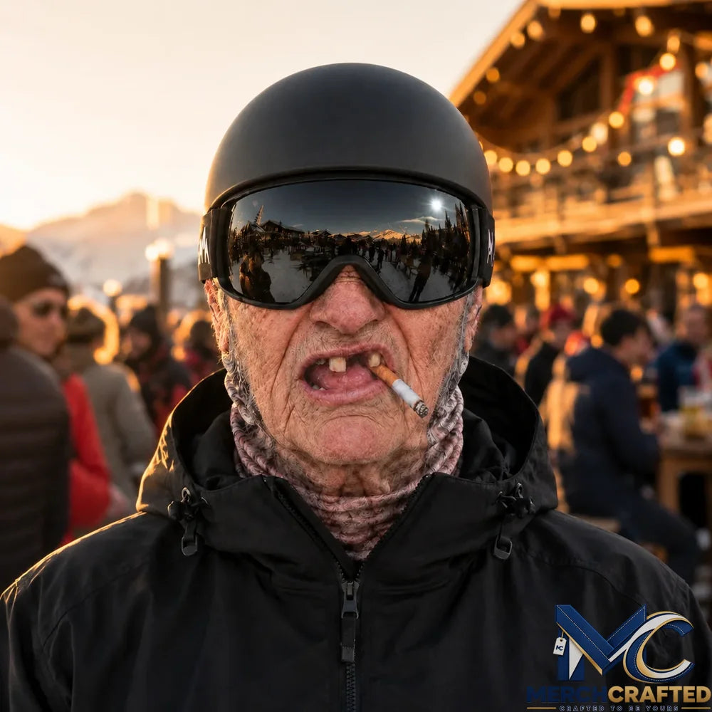 Funny Grandpa Face Ski Mask