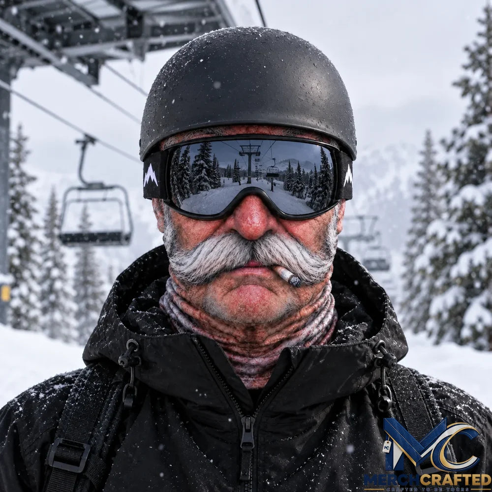 Funny Grandpa Face Ski Mask