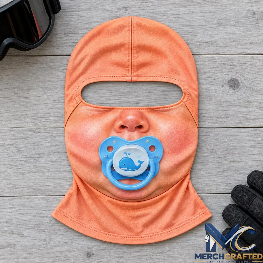 Funny Big Baby Face Balaclava Mask