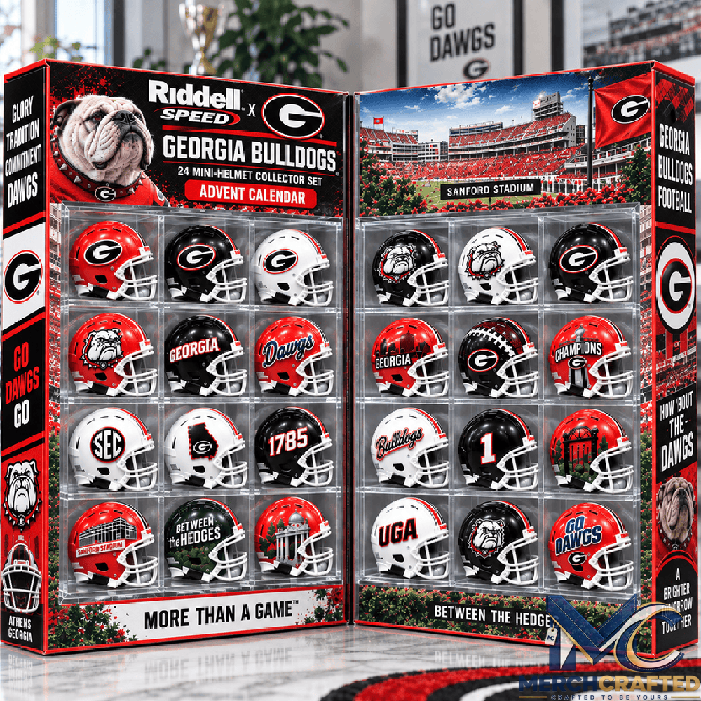 Georgia Bulldogs Mini Helmet Advent Calendar 2026