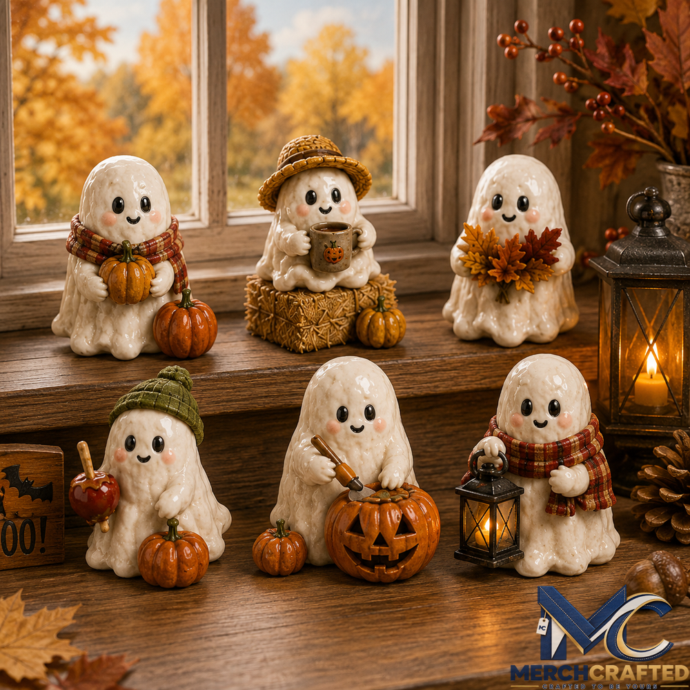 Ghost in the Pumpkin Patch 2027 - 24 Unique Halloween Ghost Miniatures Advent Calendar