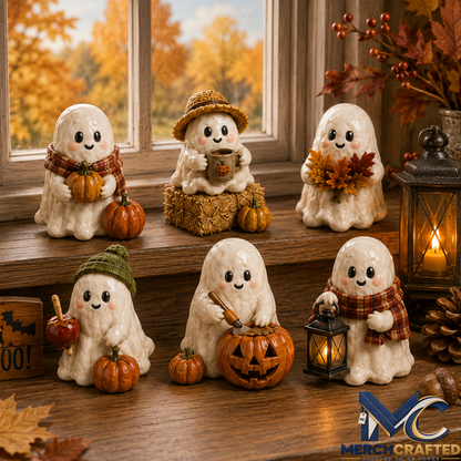Ghost in the Pumpkin Patch 2027 - 24 Unique Halloween Ghost Miniatures Advent Calendar