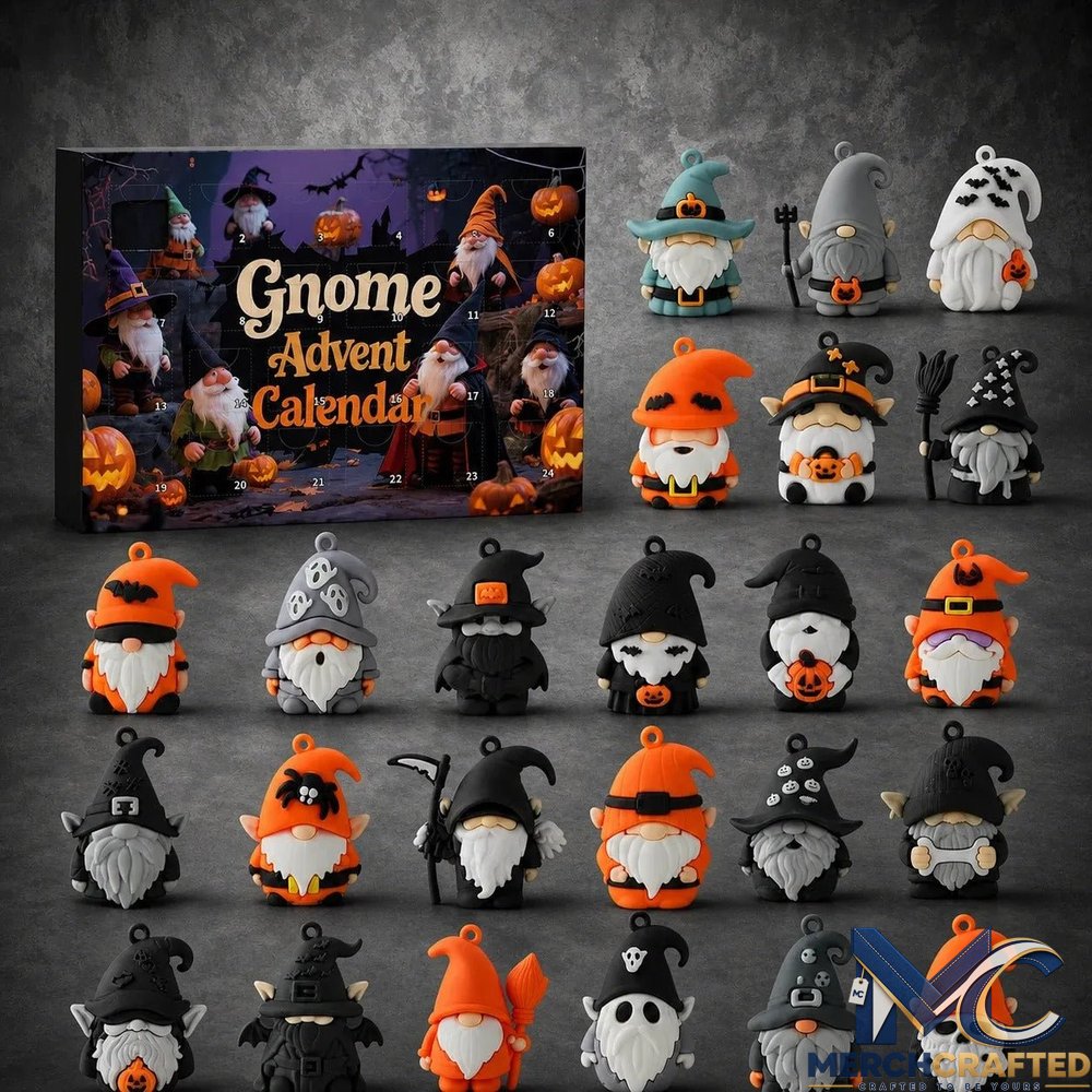 Gnome Halloween Advent Calendar 2026 – 24 Unique Halloween Gnome Figurines Countdown