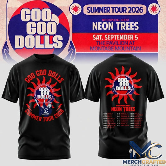 Goo Goo Dolls Summer 2026 North American Tour Limited T-Shirt