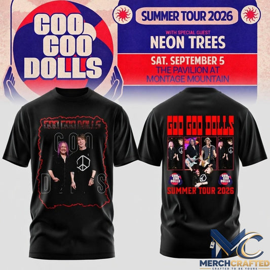 Goo Goo Dolls Summer 2026 North American Tour Limited T-Shirt