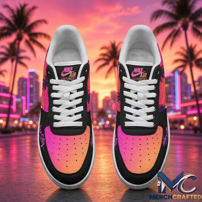 Grand Theft Auto VI Game Inspired Sneakers  Vice City Neon Shoes for Gaming Fans