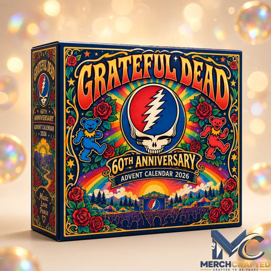 Grateful Dead 60th Anniversary Advent Calendar 2026  24 Collectible Steal Your Face Charms