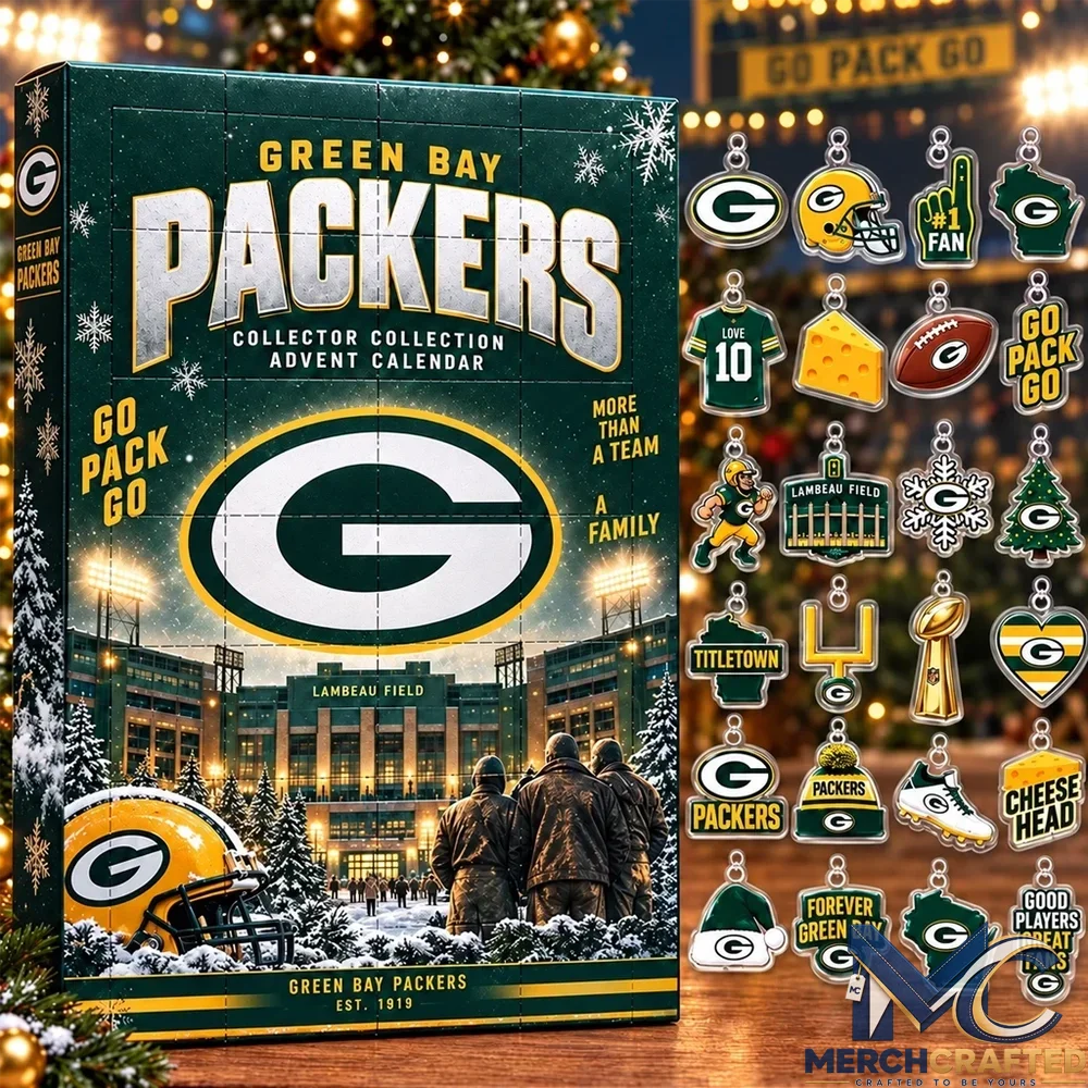 Green Bay Packers Christmas Advent Calendar Go Pack Go