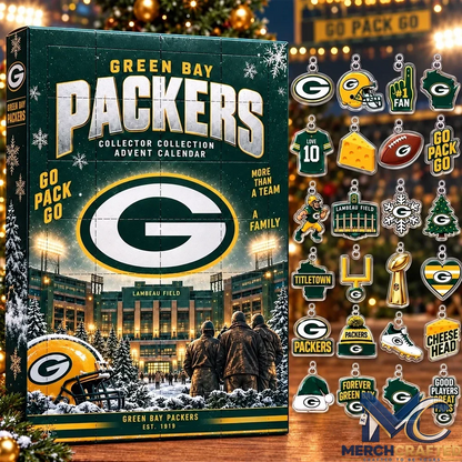 Green Bay Packers Christmas Go Pack Go Advent Calendar
