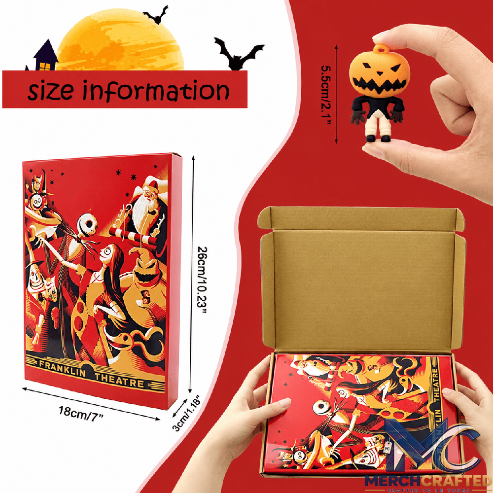 Halloween Advent Calendar 24 Days Spooky Horror Character Figures Blind Box Countdown Gift
