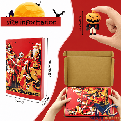 Halloween Advent Calendar 24 Days Spooky Horror Character Figures Blind Box Countdown Gift