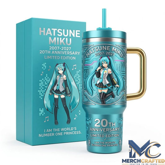 Hatsune Miku 2007-2027 20th Anniversary Limited Edition Tumbler with Handle