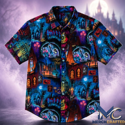 Haunted Mansion 999 Happy Haunts Halloween 2026 Hawaiian Shirt